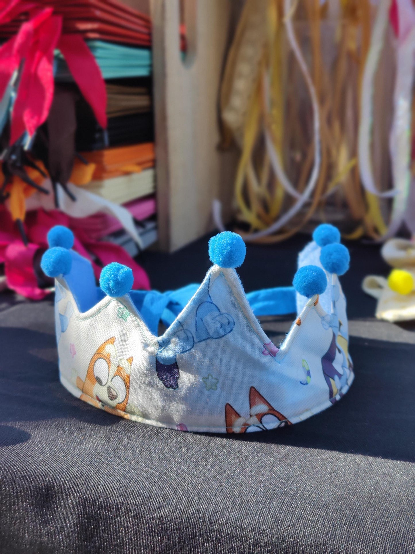 Bluey Felt Crown: Handmade Cotton Blend, Bluey Fan Gift