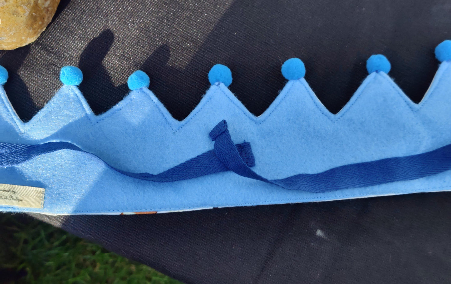 Bluey Fabric Crown: Handmade Kids Birthday Party Hat