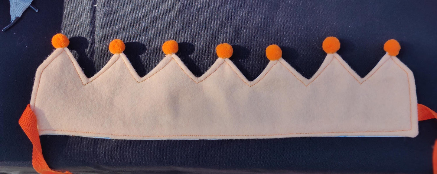 Handmade Felt Bingo Crown: Bluey Lover Gift